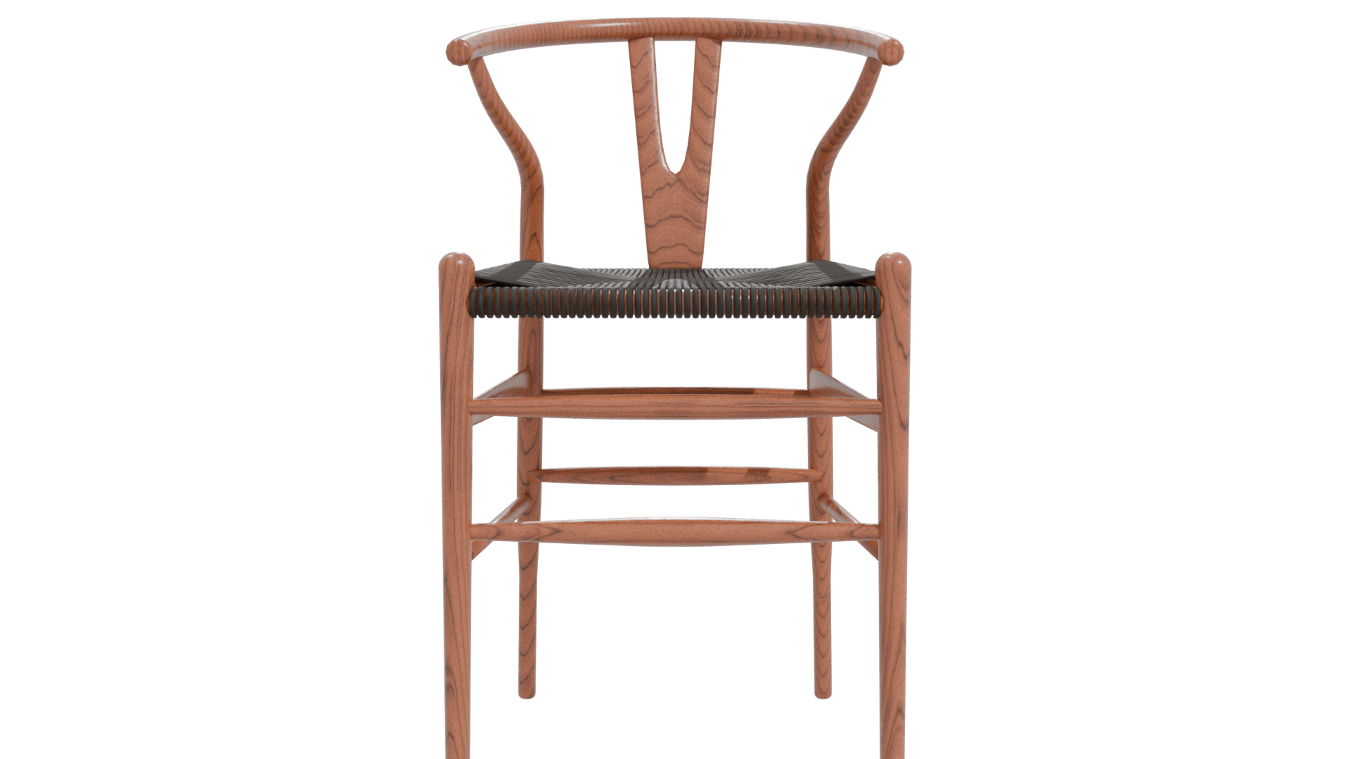 Stylish Wooden Barstool Model - Professional 3D Model Render 26