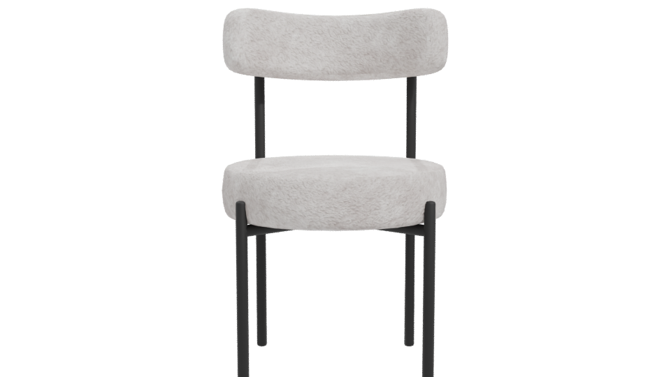 Contemporary Fabric Dining Chair 3D Model - Professional 3D Model Render 11