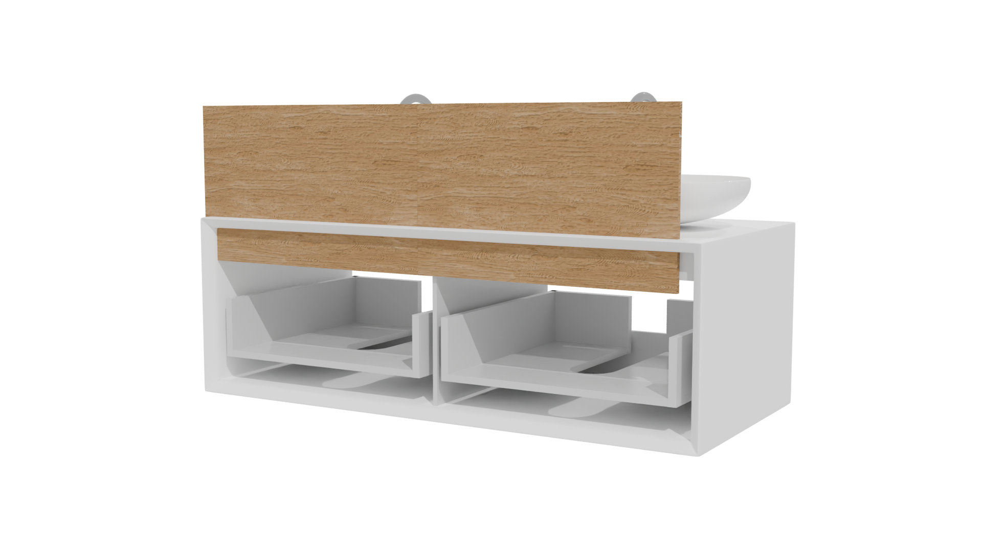 Double Sink Bathroom Vanity 3D - Professional 3D Model Render 12