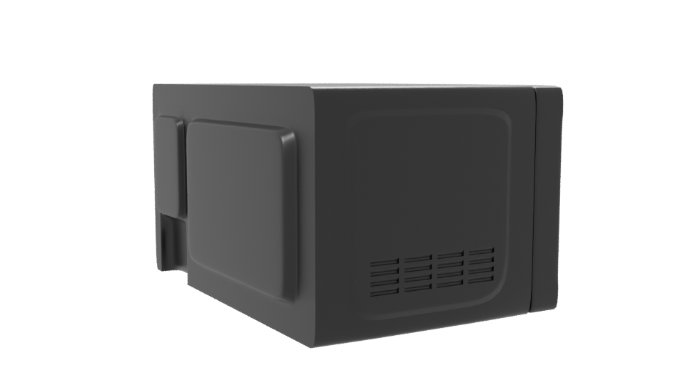 Sleek Kitchen Microwave Model - Professional 3D Model Render 7