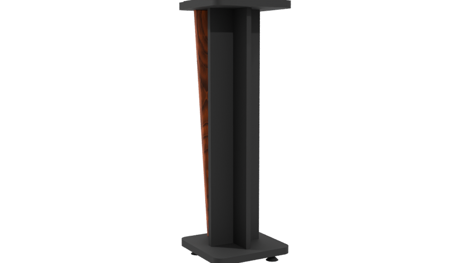 Stylish Wooden Podium 3D Model - Professional 3D Model Render 4