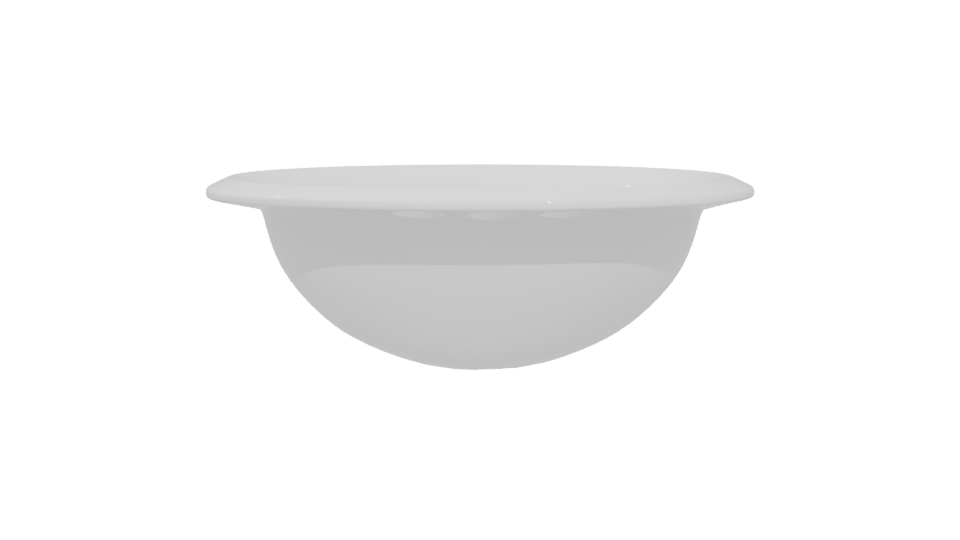 Sleek Ceramic Washbasin 3D Model - Professional 3D Model Render 5