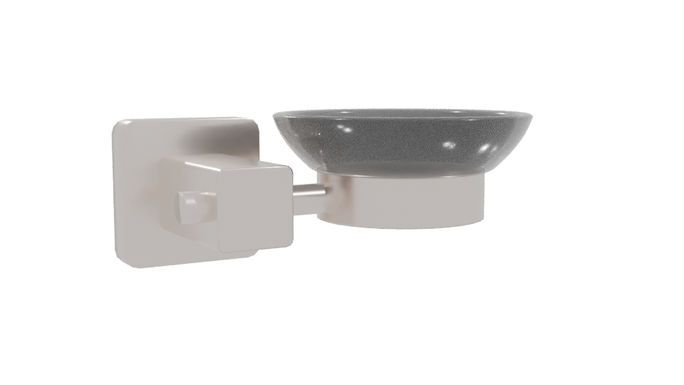 Contemporary Wall-Mounted Soap Dish 3D Model - Professional 3D Model Render 10