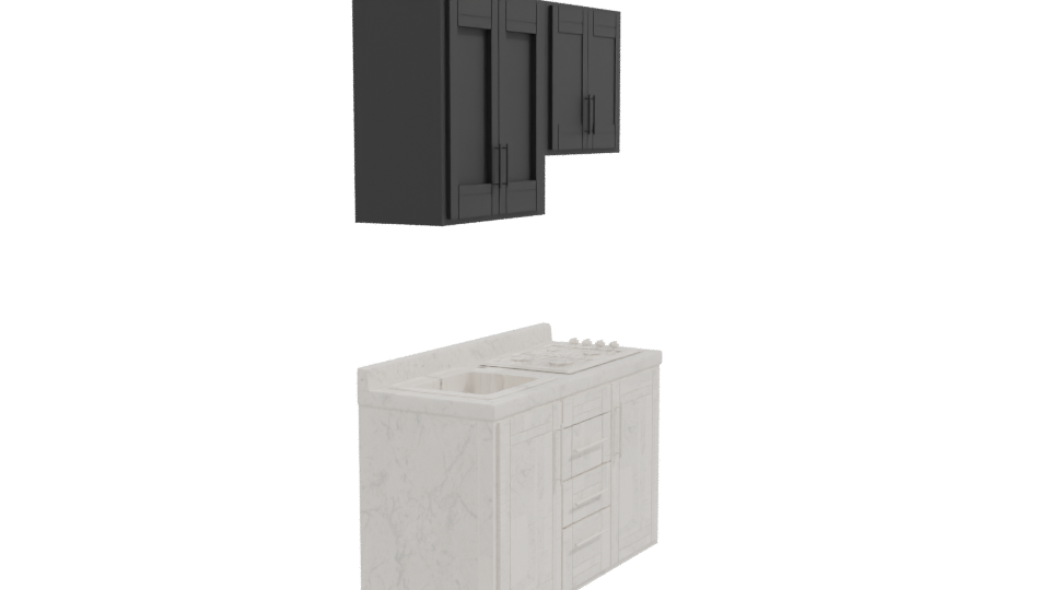 Stylish Modern Kitchen Set 3D - Professional 3D Model Render 9