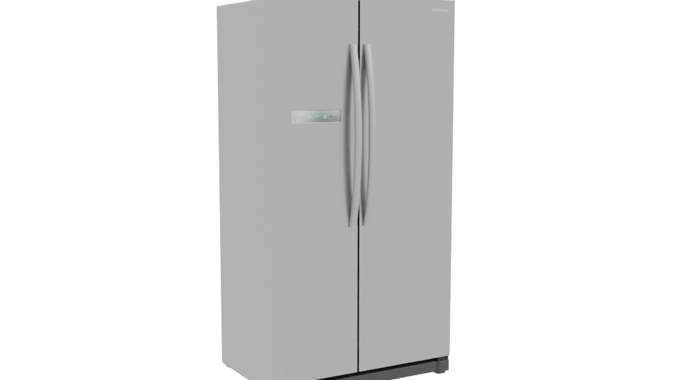 Sleek Stainless Steel Refrigerator 3D - Professional 3D Model Render 10