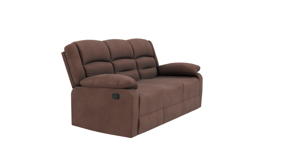 Stylish Brown Sofa 3D Model - Professional 3D Model Render 9