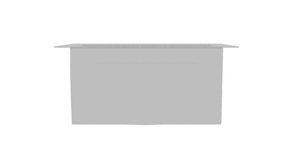 Stylish Stainless Steel Kitchen Sink 3D Model - Professional 3D Model Render 2