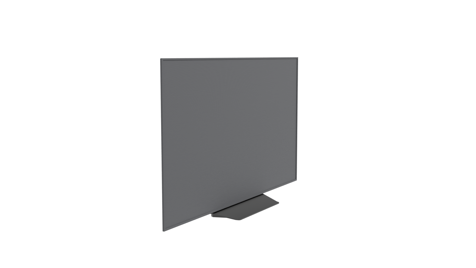 Sleek Modern Flat Screen TV - Professional 3D Model Render 9