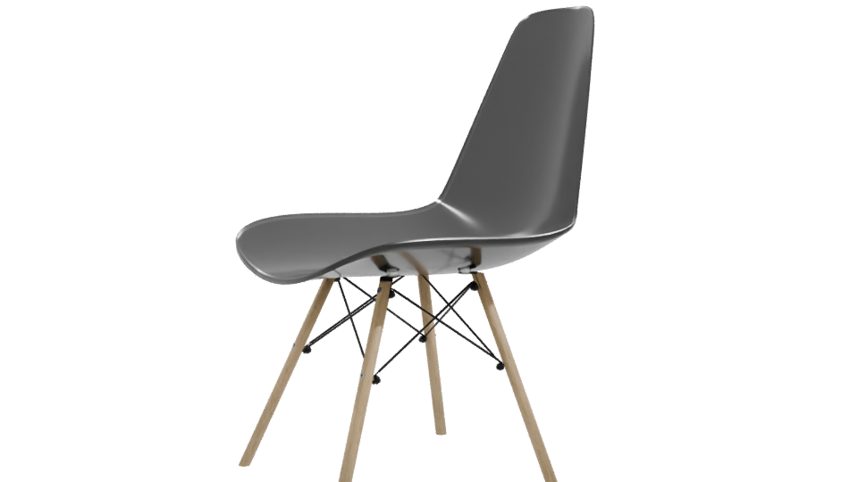 Minimalist White Chair 3D Model - Professional 3D Model Render 10
