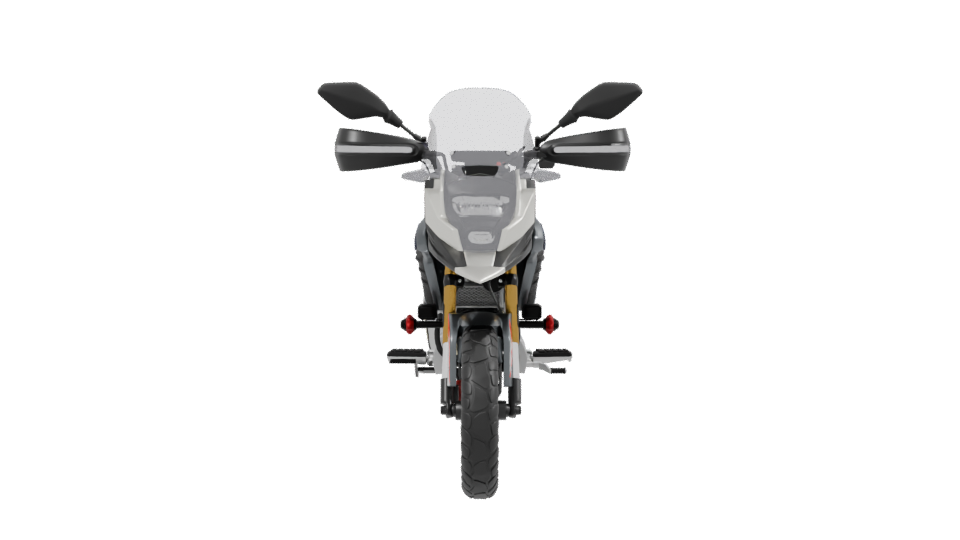Sporty Adventure Motorcycle 3D - Professional 3D Model Render 2