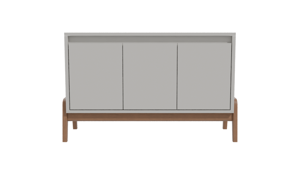 Stylish Modern Wooden Cabinet 3D - Professional 3D Model Render 11