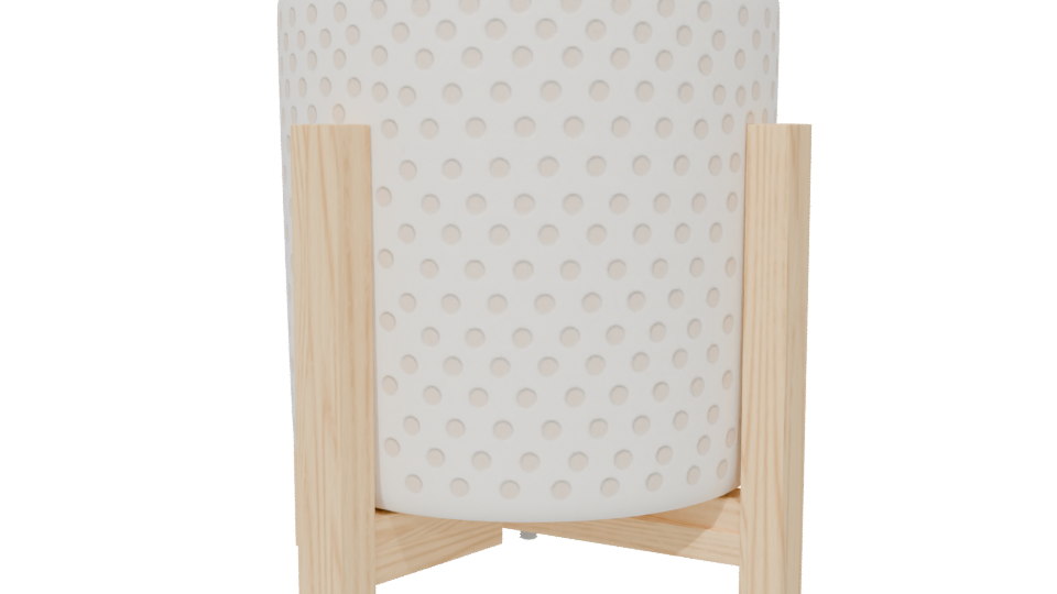 Minimalist Ceramic Planter Stand 3D - Professional 3D Model Render 6