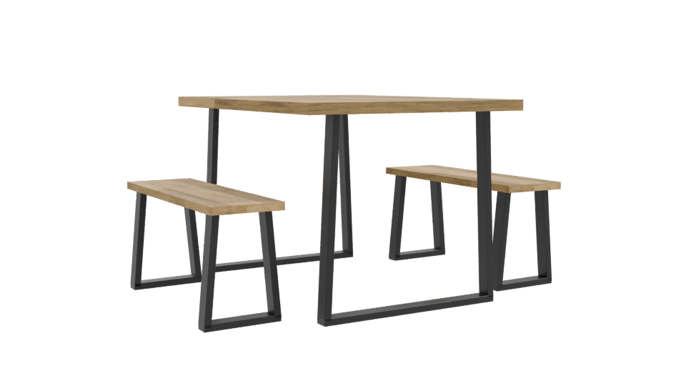 Modern Dining Table Set 3D - Professional 3D Model Render 10