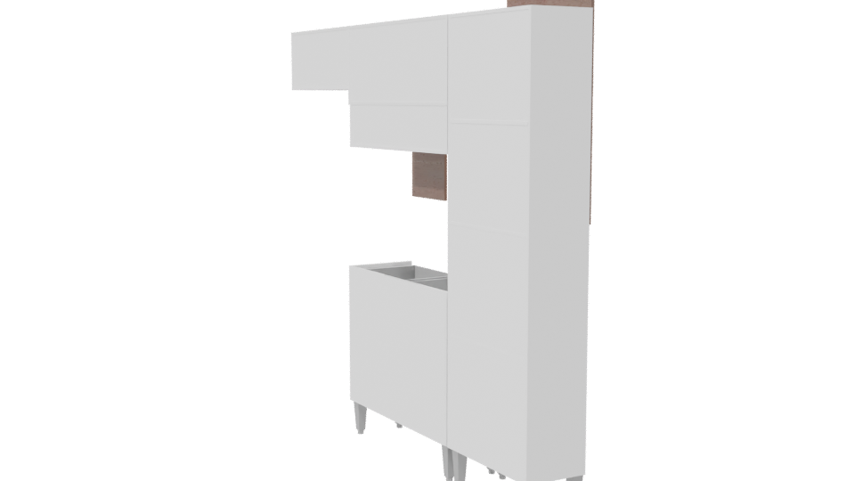 Stylish Modern Kitchen Cabinet 3D - Professional 3D Model Render 7