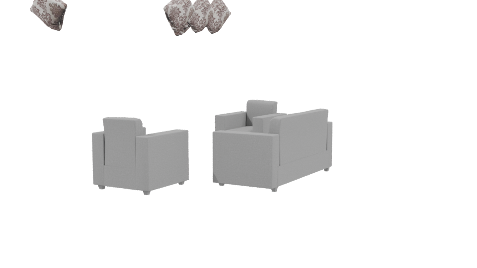 Stylish Modern Sofa Set 3D - Professional 3D Model Render 3