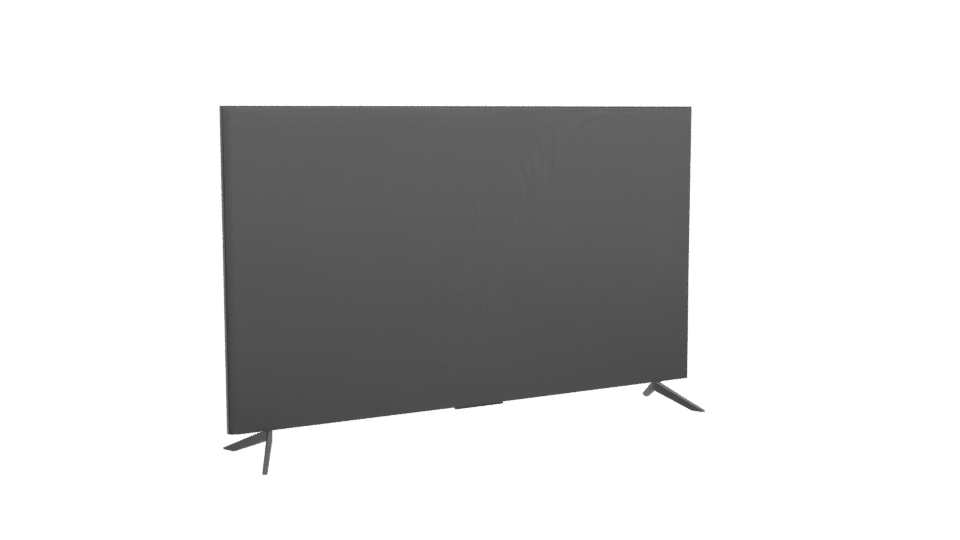 Sleek Flat Screen TV Model - Professional 3D Model Render 4