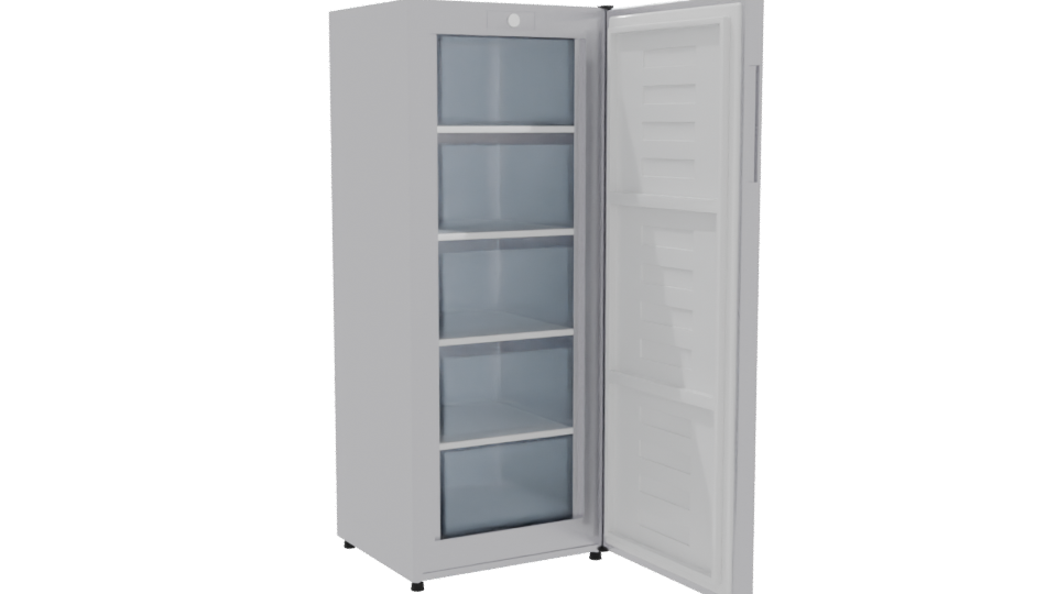 Sleek White Refrigerator 3D Model - Professional 3D Model Render 10