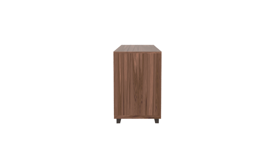 Stylish Wooden Cabinet Model - Professional 3D Model Render 2