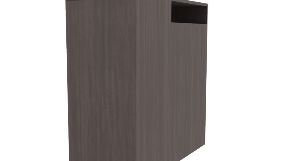 Modern Wooden Storage Cabinet 3D - Professional 3D Model Render 3