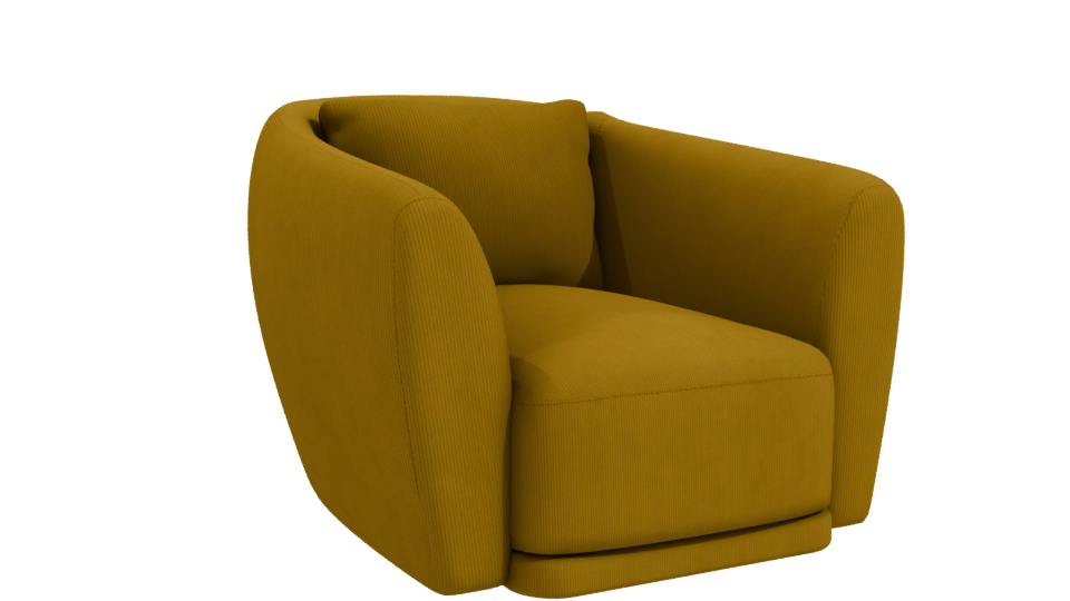 Stylish Modern Armchair 3D Model - Professional 3D Model Render 10