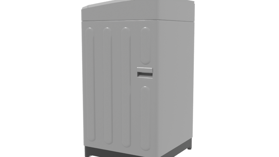 Stylish Top-Load Washing Machine 3D - Professional 3D Model Render 3