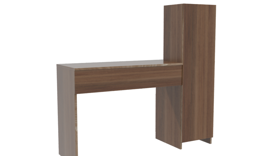 Stylish Modern Office Desk 3D - Professional 3D Model Render 4