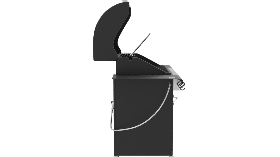 Stylish Outdoor Gas Grill 3D - Professional 3D Model Render 8