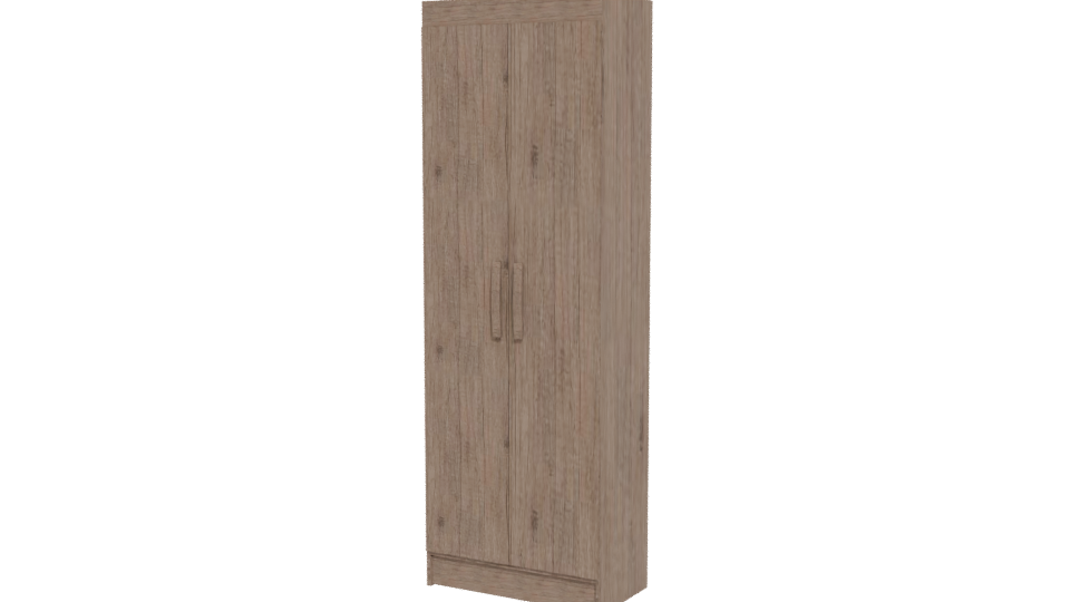 Stylish Wooden Storage Cabinet 3D - Professional 3D Model Render 12