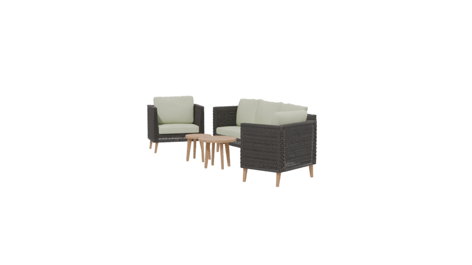 Stylish Outdoor Sofa Set 3D - Professional 3D Model Render 13