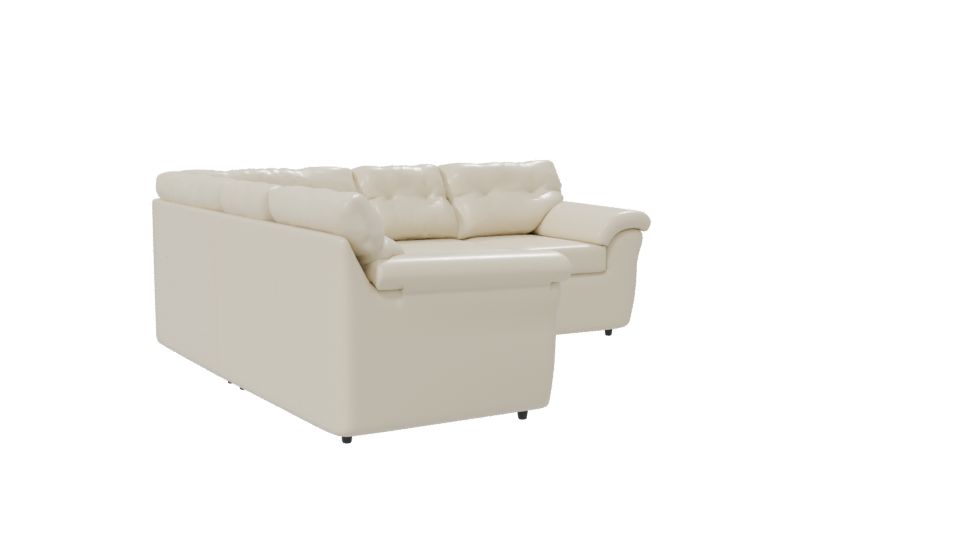 Modular Roma Beige Sofa 3D Model - Professional 3D Model Render 7