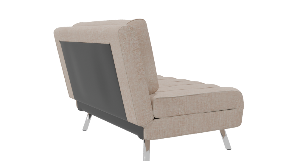 Contemporary Fabric Sofa Bed 3D Model - Professional 3D Model Render 7