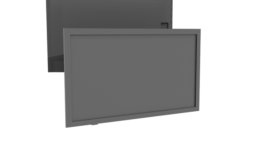 Sleek Modern TV Display Model - Professional 3D Model Render 4