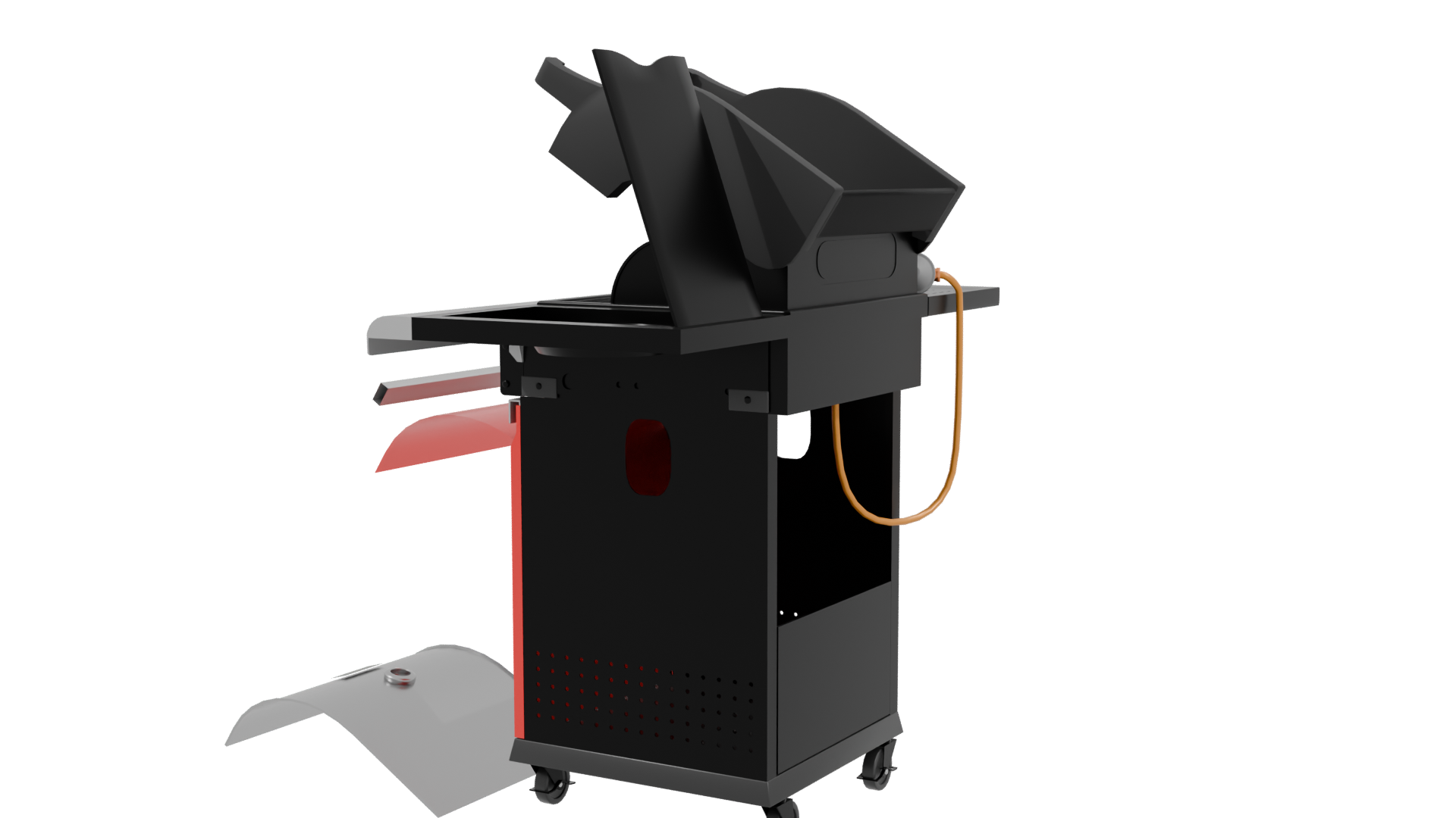 Sleek Outdoor Gas Grill 3D - Professional 3D Model Render 3