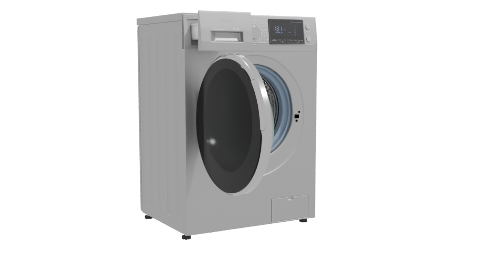 Modern Household Washing Machine 3D - Professional 3D Model Render 10