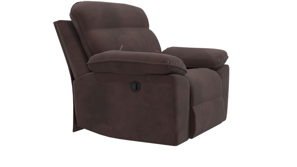 Stylish Contemporary Recliner Armchair 3D Model - Professional 3D Model Render 9
