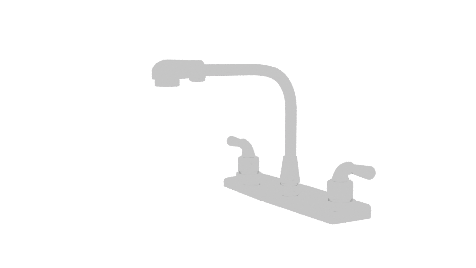 Stylish Kitchen Sink Faucet Model - Professional 3D Model Render 13