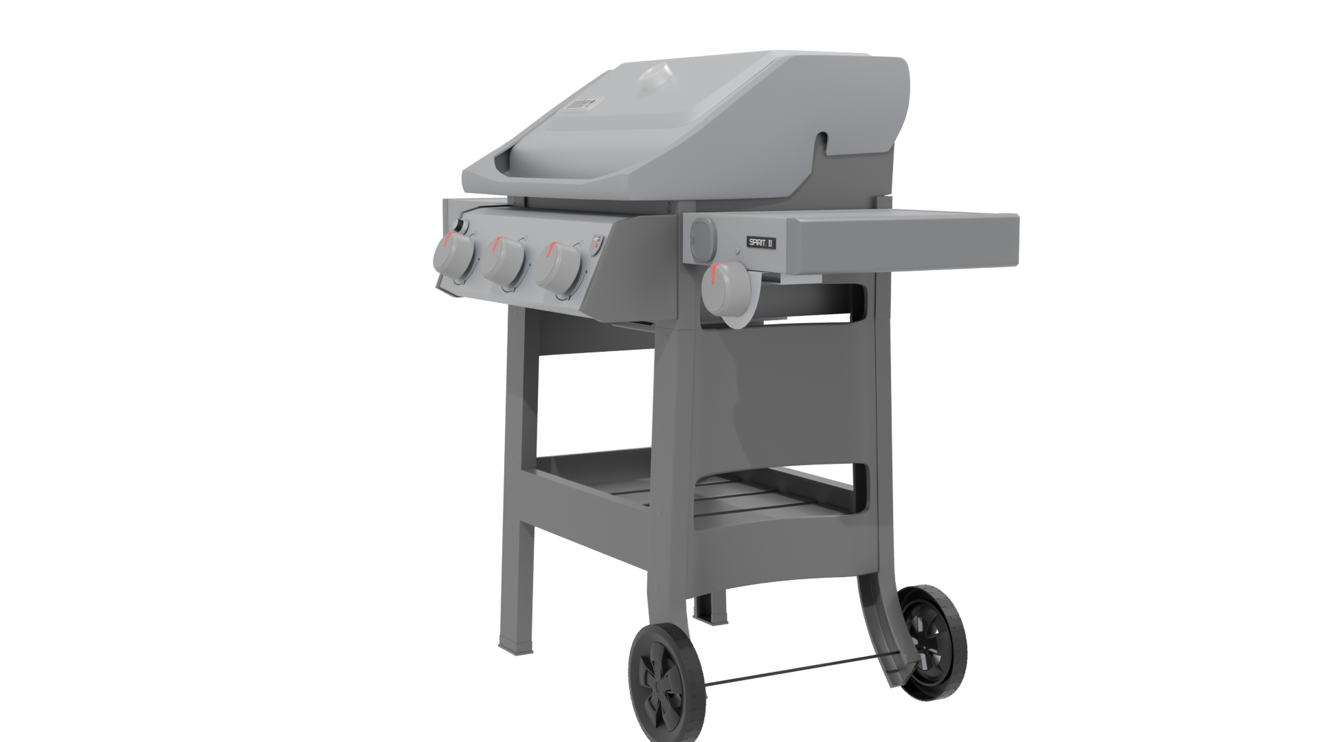 Stylish Outdoor Gas Grill 3D Model - Professional 3D Model Render 13