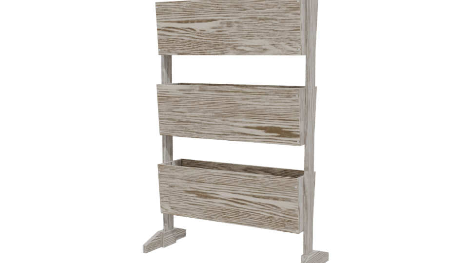 Stylish Wooden Display Stand 3D - Professional 3D Model Render 12