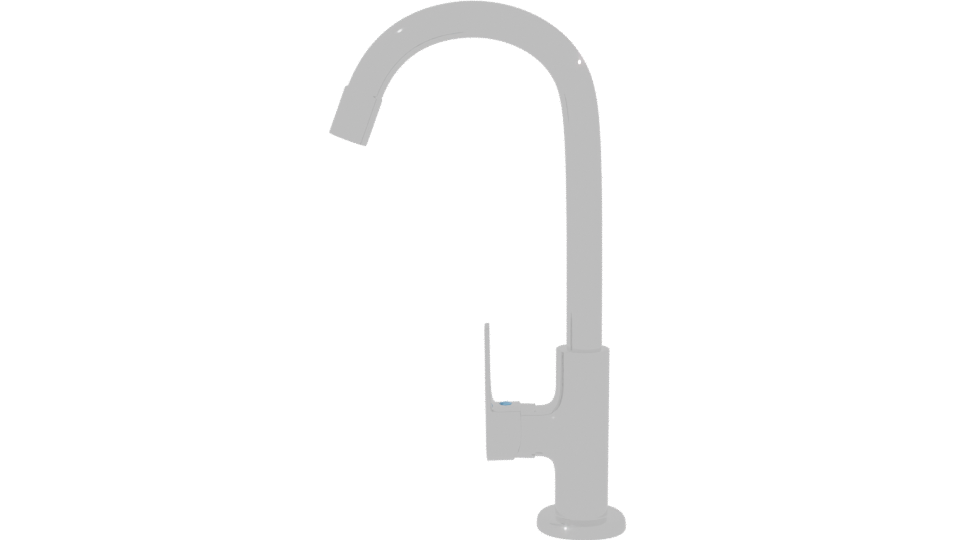 Stylish Kitchen Faucet 3D Model - Professional 3D Model Render 2