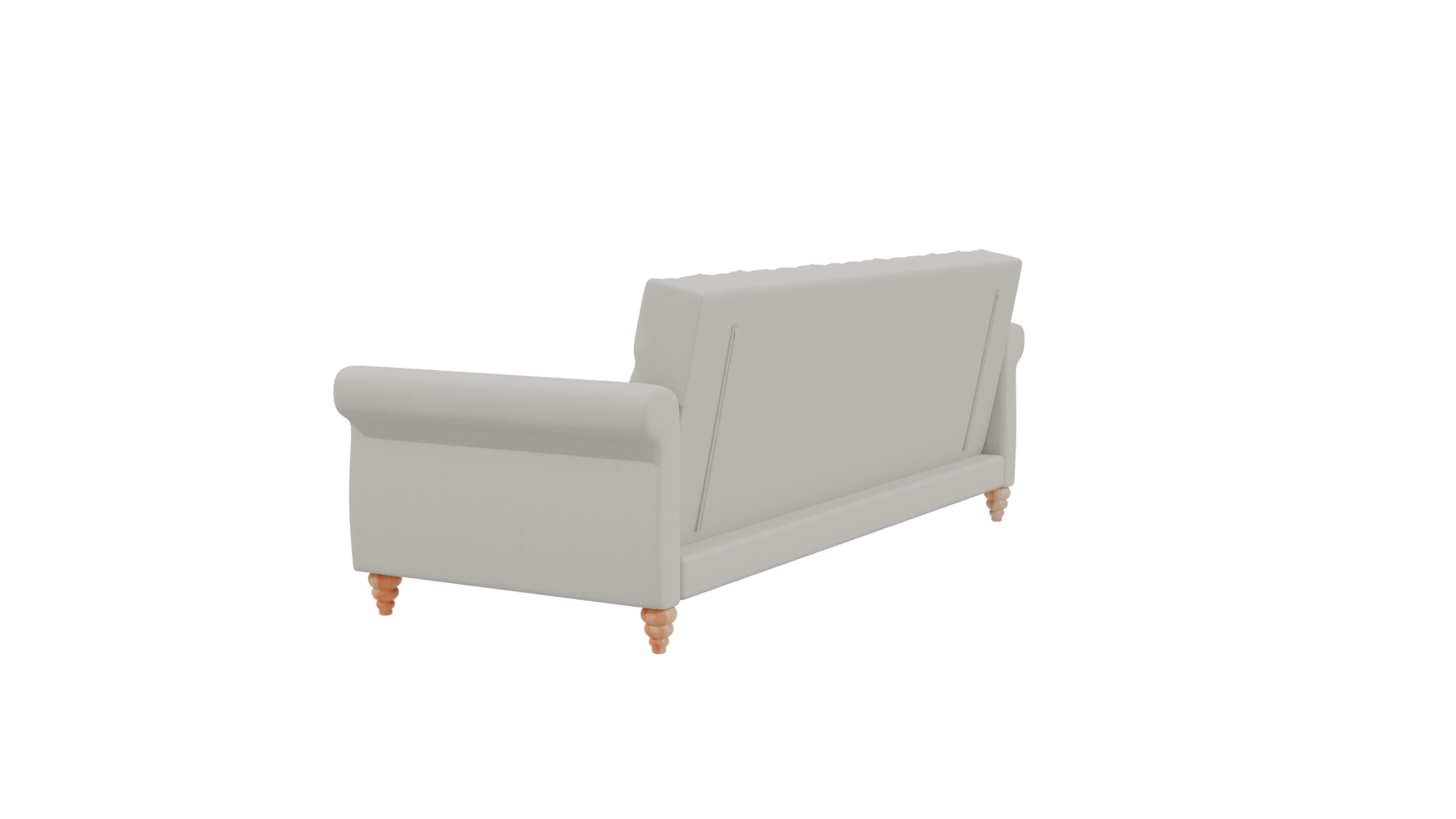 Elegant Modern Tufted Sofa 3D Model - Professional 3D Model Render 3