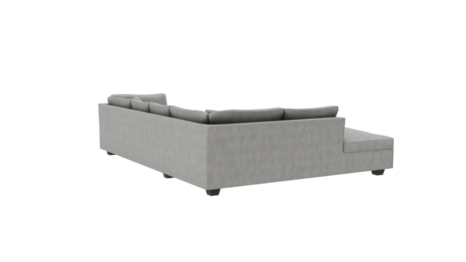Modern L-Shaped Sofa 3D Model - Professional 3D Model Render 7