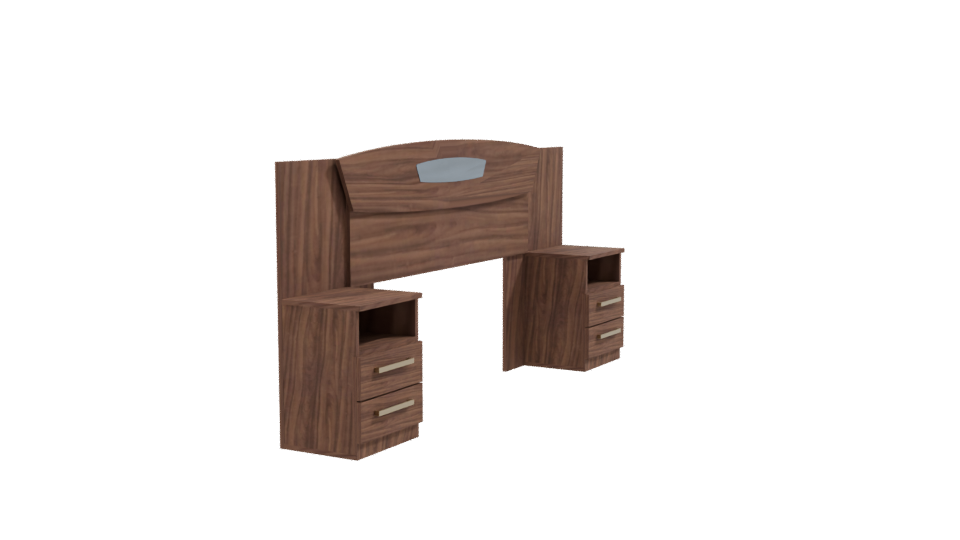 Contemporary Wooden Desk Model - Professional 3D Model Render 9