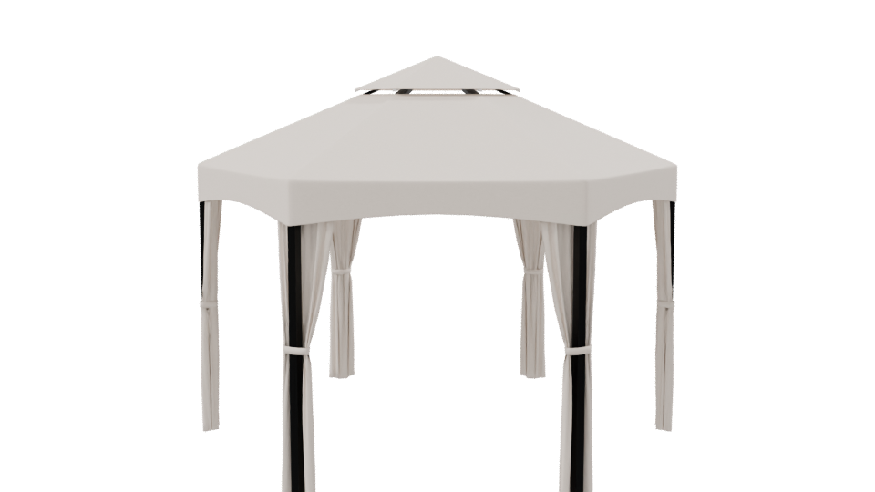 Stylish Outdoor Canopy Tent 3D Model - Professional 3D Model Render 8