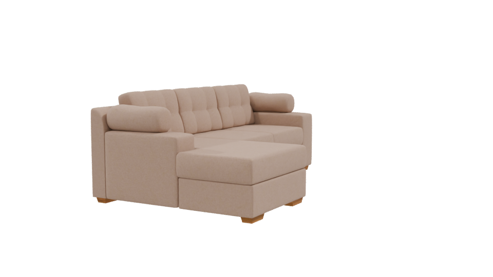 Contemporary Sectional Sofa 3D Model - Professional 3D Model Render 9