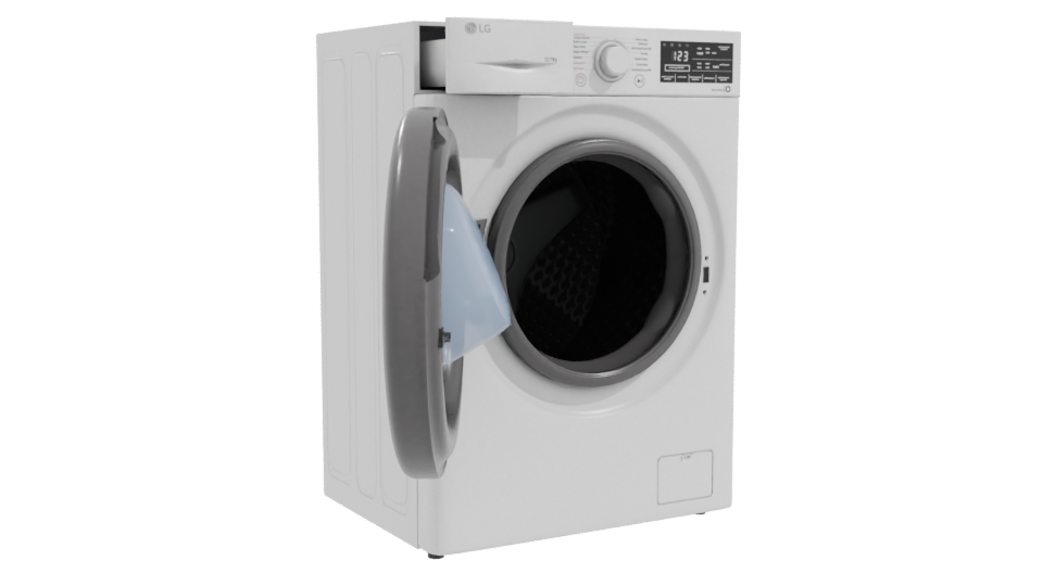 Realistic Front Loading Washer 3D - Professional 3D Model Render 10