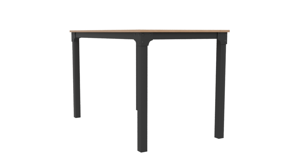 Stylish Minimalist Dining Table - Professional 3D Model Render 13