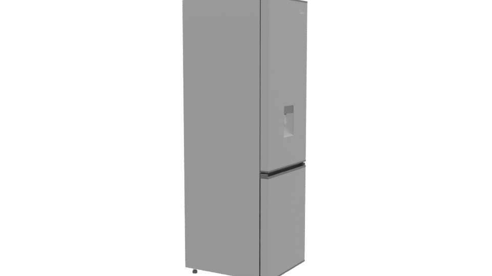 Elegant Stainless Steel Refrigerator 3D - Professional 3D Model Render 9