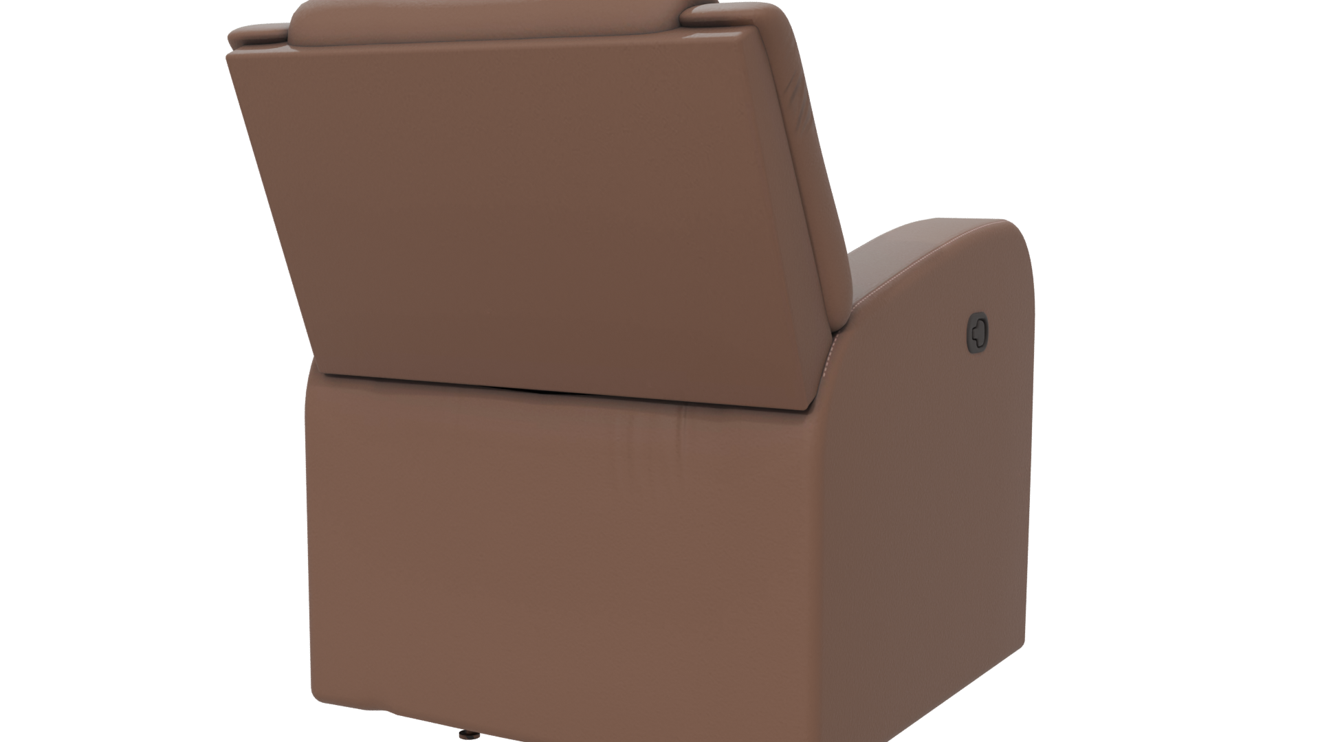 Stylish Brown Recliner Chair 3D - Professional 3D Model Render 6