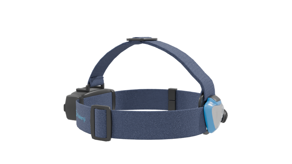 Stylish Blue Fabric Headlamp 3D Model - Professional 3D Model Render 9
