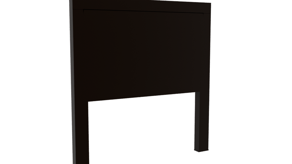 Elegant Modern Bed Headboard 3D - Professional 3D Model Render 4